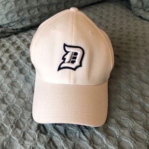 Duquesne white hat navy logo